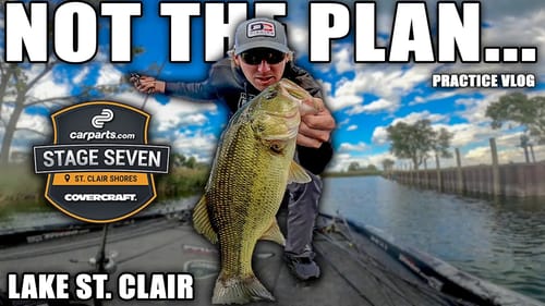 I did NOT expect this... - Stage 7 Lake St. Clair Practice Vlog - MLF Bass Pro Tour