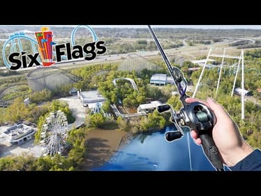 Fishing ABANDONED Six Flags (Urban Bass Fishing)