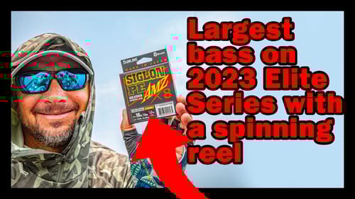 Jason Christie catches the largest bass on the Elite Series in 2023 with a spinning rod