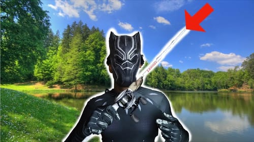 GOING FISHING AS BLACK PANTHER
