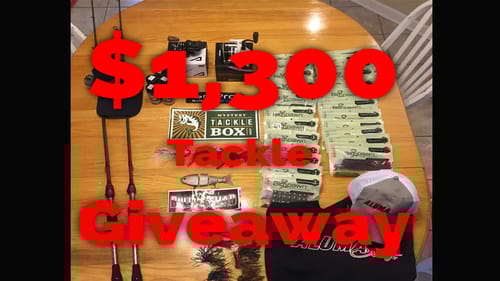 $1,300 Fishing Tackle, 100,000 Subscriber Celebration Giveaway. (Ended)