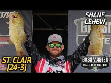 Shane LeHew leads Day 1 of Bassmaster Elite at Lake St. Clair with 24 pounds, 3 ounces