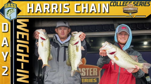 Weigh-in: Day 2 at the Harris Chain of Lakes (2022 Bassmaster College Series)