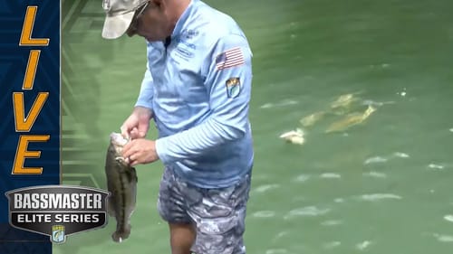 Incredible Spotted Bass bite for Steve Kennedy