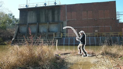 Fishing a DEEP SPILLWAY Hidden in the HOOD!!!