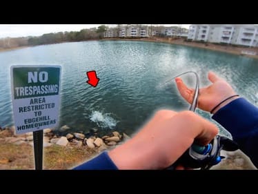 FISHING PRIVATE Ponds LOADED W/ BASS! (Urban pond fishing)