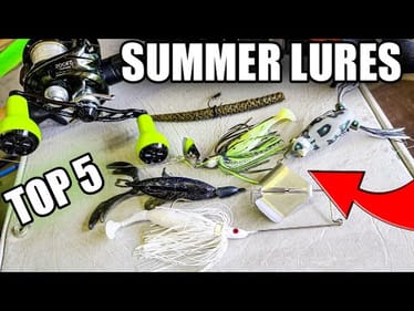 5 BEST Summer Bass Fishing Lures 2021 (Summer Fishing TIPS!)