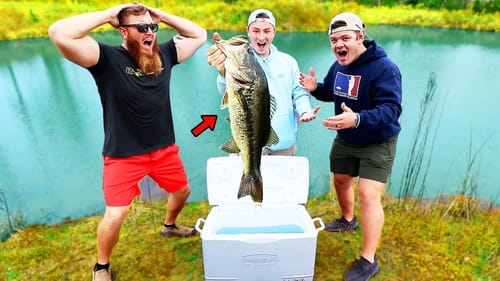 STOCKING LOJO's BackYard Pond With His BIGGEST BASS!