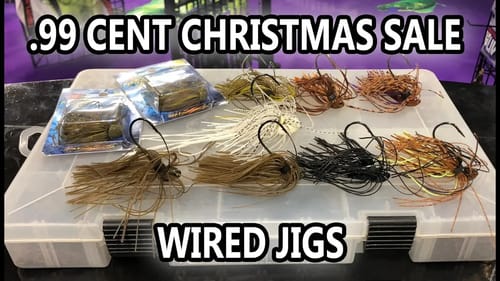 $.99 Cent JIG Sale! CHRISTMAS Special! Wired Jigs! Bass Fishing