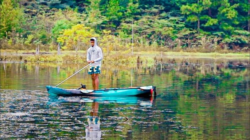 Topwater Fishing A PRIVATE TROPHY Pond For Big Bass
