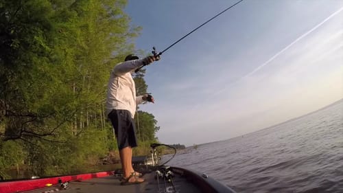 GoPro: Greg Hackney battles white bass on Toledo Bend