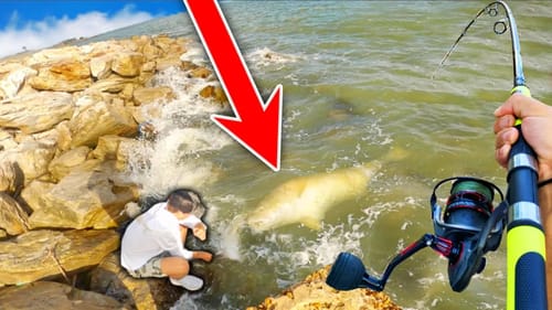 HOW DO THESE FISH GET THIS BIG?? INSANE Bank Fishing BATTLE!!