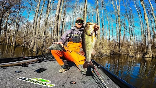 I Caught a GIANT BASS on My SECOND Cast of the DAY!!! || Pre Spawn Bass Fishing