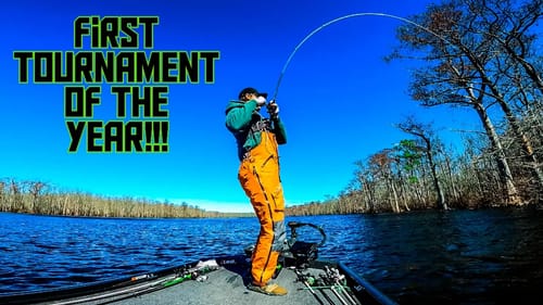 FISHING Our FIRST Bass Tournament In 40MPH Wind!! || Spring Bass Fishing