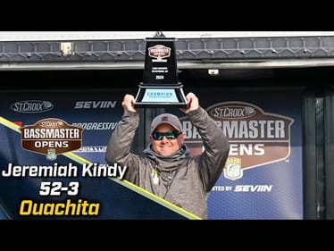 Jeremiah Kindy wins 2024 Bassmaster Open at Lake Ouachita with 52 pounds, 3 ounces
