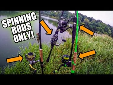 Spinning Rods ONLY Challenge (Bass Fishing Challenge)