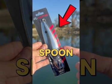 Can You Catch A Fish On This GIANT Spoon? #fishingvideos #fishing