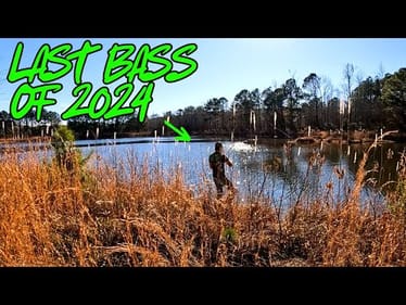CATCHING My LAST BASS of 2024!! || Happy New Year