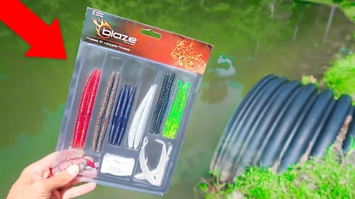 CHEAP $5 Academy Fishing Kit BUDGET Challenge (HUGE BASS)