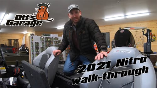 2021 Nitro Z-21 boat walk through in the garage