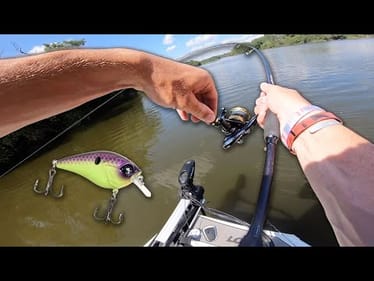 HOOKED UP! Fishing GNARLY RIVER With CRANKBAITS!!