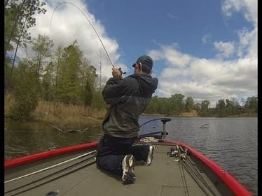 Bass Fishing with Crawfish at Dreamstrike Lake.