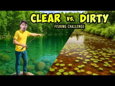 ULTRA CLEAR vs. DIRTY SWAMP Fishing CHALLENGE!