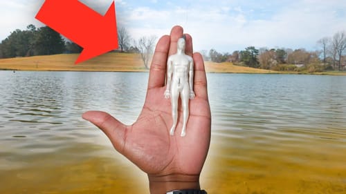 Catching Fish On HUMAN LURE (WORLDS CRAZIEST LURE CHALLENGE)