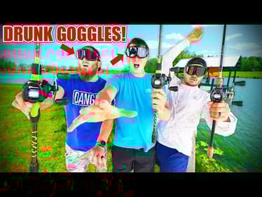 Drunk Goggles 1v1v1 Crazy Fishing Challenge (Biggest Fish!)