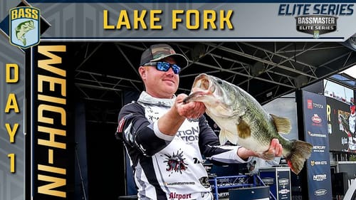 2021 Bassmaster Elite at Lake Fork, TX - Day 1 Weigh-In