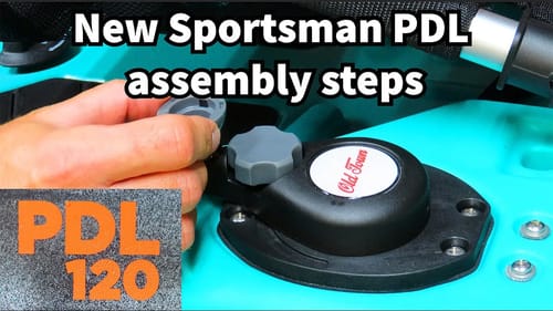 New Old Town Sportsman PDL assembly steps unboxing