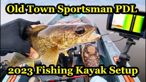 Old Town Sportsman PDL 120 Fishing Kayak Setup 2023