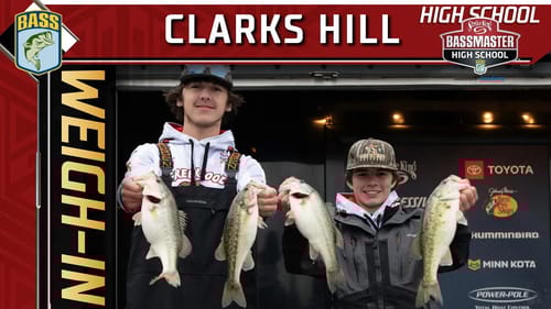 Bassmaster High School/Junior Weigh-in at Clarks Hill