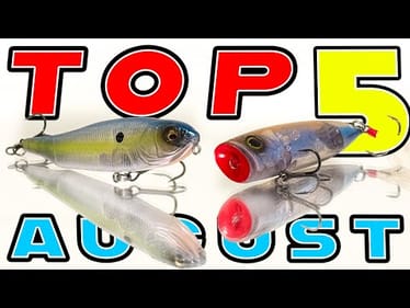 Top 5 Baits For August Bass Fishing!