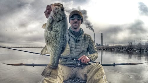 Winter Fishing On A Power Plant Lake