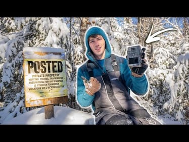 What Lives in My BACKYARD Forest?? Setting TRAIL CAMS For the FIRST TIME!
