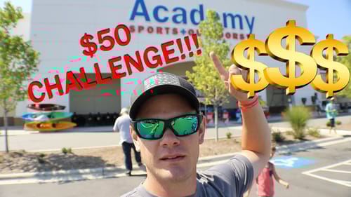$50 ACADEMY SPORTS CHALLENGE!!! - BASS Fishing on a BUDGET!
