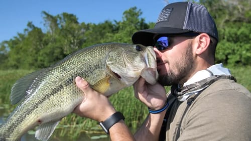 Fishing Bass FIRST Face Sniff REACTION ft. Jiggin' with Jordan