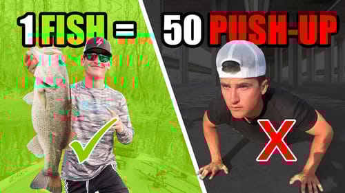 Catch 1 FISH Do 50 PUSH-UPS | ULTIMATE Fishing Challenge (River Fishing)