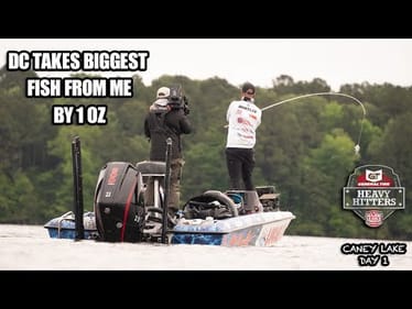 DC takes big fish from me by 1oz! // MLF Heavy Hitters- Caney Lake - Day 1