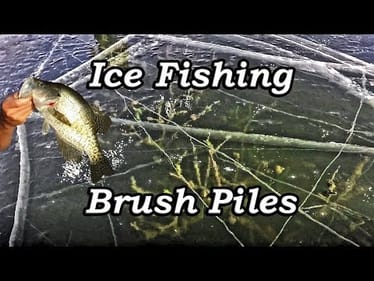 Ice Fishing BRUSH Piles- Itao's Underwater Camera