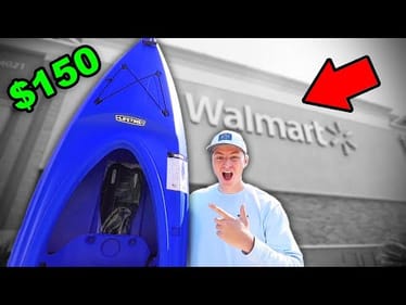 I Bought WALMART'S CHEAPEST Fishing Kayak ($150)