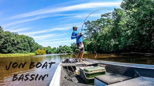 My Jon Boat BROKE DOWN But I CRUSHED The BASS Anyway!! || Topwater Bass Fishing