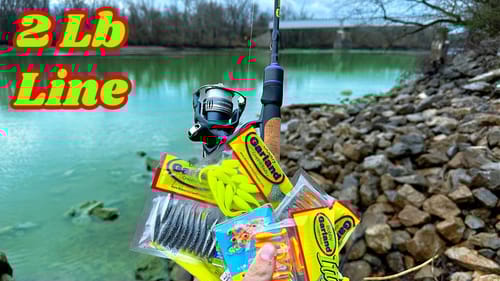 Bank Fishing Bluegill on 2LB Fishing Line
