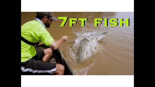 HUGE FISH JUMPS 3 TIMES during EPIC BATTLE!