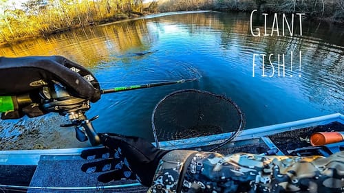 I Didn't Realize It Was This BIG.... || Winter River Fishing