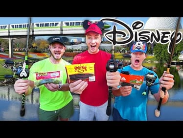 1v1v1 Disney World Budget Fishing Challenge (Big Fish!)