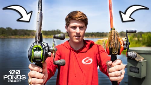 Topwater Vs. Jig For Pond Bass Fishing! (100 Ponds Ep. 47)