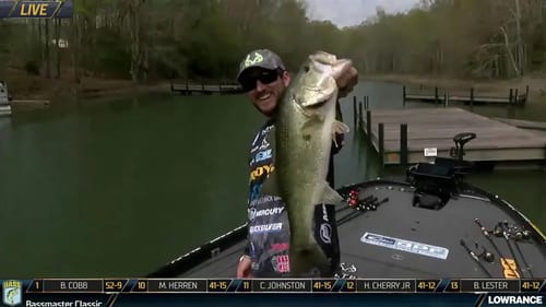 Hartwell: Stetson Blaylock's giant bed fish on Day 3
