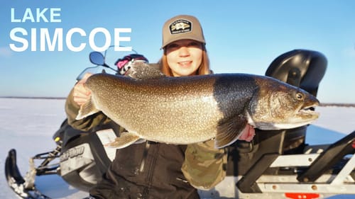 Ice Fishing Lake Trout on Lake Simcoe! (Solo Trip)